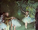 Edgar Degas Canvas Paintings - Ballet Rehearsal